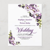 Das gesamte Budget in einem Lila Blumenzelt (Vorderseite)