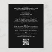 Das gesamte Budget in einem QR-Code für Hochzeitsf (Rückseite)