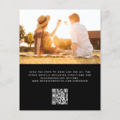 Das gesamte Budget in einem QR-Code für Hochzeitsf (Rückseite)