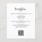 Das gesamte Budget in einem QR-Code Hochzeitscodie Flyer (Hinten)