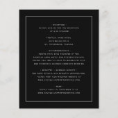 Das gesamte Budget in einem silbernen Eukalyptus-H Flyer (Hinten)