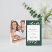 Das gesamte Budget in einem smaragdgrünen Foto (Stehend Vorderseite)