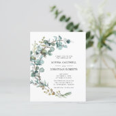 Das gesamte Budget in einer Eukalyptus-Hochzeitsfe (Stehend Vorderseite)