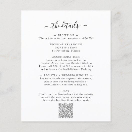 Das gesamte Budget in einer Eukalyptus-Hochzeitsfe (Rückseite)