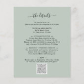 Das gesamte Budget in einer Eukalyptus-Hochzeitsfe (Rückseite)