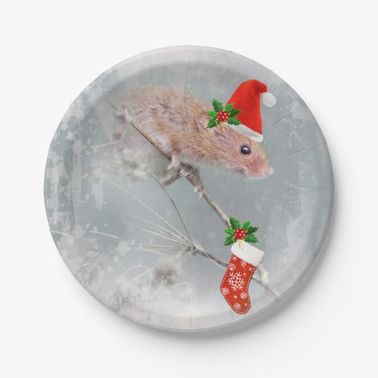 Das gesamte Set für das Santa Paper Plate Pappteller (Vorderseite)