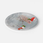 Das gesamte Set für das Santa Paper Plate Pappteller (Schrägansicht)