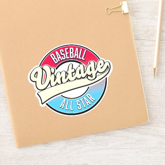 Das gesamte Star-Baseball-Logo Aufkleber (Notizbuch)