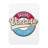 Das gesamte Star-Baseball-Logo Magnet (Vertikal)