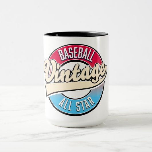 Das gesamte Star-Baseball-Logo Tasse (Zentrum)