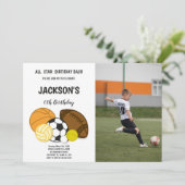 Das gesamte Star Birthday Bash Sport Invitations F Einladung (Stehend Vorderseite)