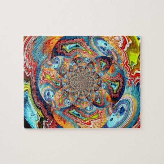 Das Gesamtherausforderungs-Fraktal-Puzzlespiel Puzzle (Horizontal)