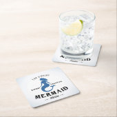 Das Gesang-Meerjungfrau-Plakat Rechteckiger Pappuntersetzer (Vor Ort)