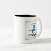 Das Gesang-Meerjungfrau-Plakat Zweifarbige Tasse (VorderseiteRechts)
