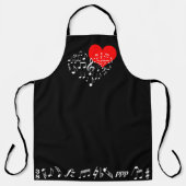 Das Gesangsherz-Elegant Schürze (Vorderseite)