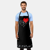 Das Gesangsherz-Elegant Schürze (Getragen)