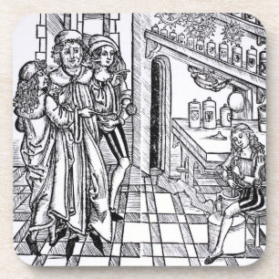Das Geschäft des Apothekers, von "DAS Buch der Getränkeuntersetzer