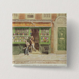 Das Geschäft des Colourmans, St Martin Weg, 1829 Button