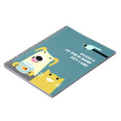 Das Geschäft des Haustier-Modells Notizblock (Linke Seite)