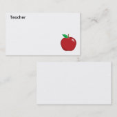 Das Geschäft des Lehrers Karte-Fertigen besonders Visitenkarte (Vorne/Hinten)