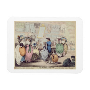 Das Geschäft eines Milliners, im Jahre 1787 Magnet