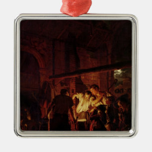 Das Geschäft eines Schmiedes, 1771 Silbernes Ornament