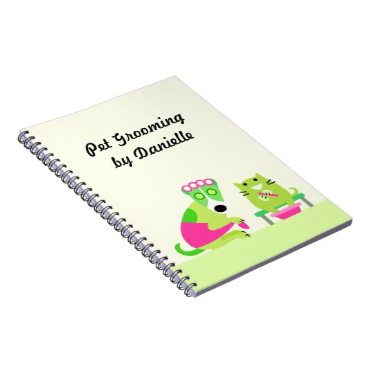 Das Geschäft Haustiergroomers Notizblock (Rechte Seite)