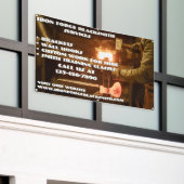 Das Geschäft mit Blacksmith-Schmiede individualisi Banner (Äußeres Gebäude)