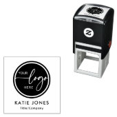 Das Geschäft mit Schwarzweiß-Logos für benutzerdef Permastempel (Beispiel)