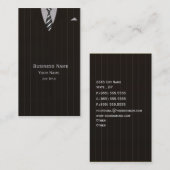 Das Geschäfts-Anzugs-Geschäfts-Karte des Visitenkarte (Vorne/Hinten)