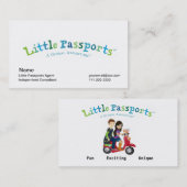 Das Geschäfts-Karte des kleinen Pass-Agenten Visitenkarte (Vorne/Hinten)