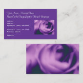 Das Geschäfts-Karten-BlumenButike u. Hochzeiten Visitenkarte (Vorne/Hinten)