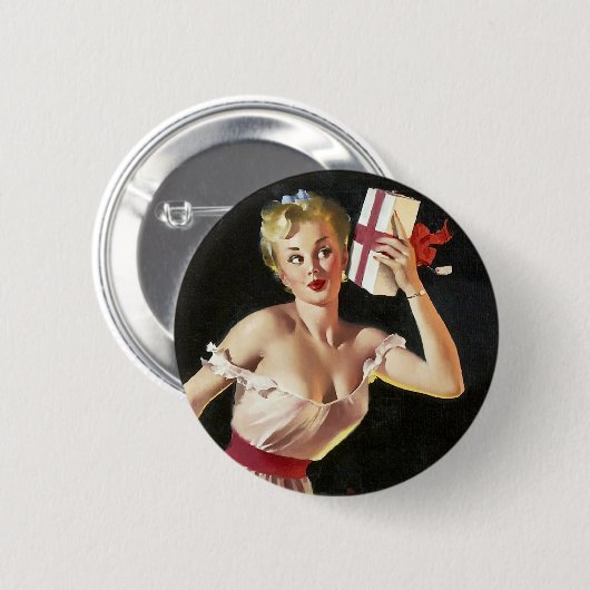 Das Geschenk-Button oben rütteln Button (Vorne & Hinten)