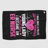 Das Geschenk, das ich einst in der schönen Kranken Golfhandtuch (Horizontal)