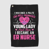 Das Geschenk, das ich einst in der schönen Kranken Golfhandtuch (Vorderseite)