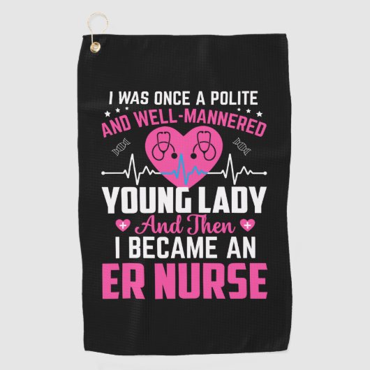 Das Geschenk, das ich einst in der schönen Kranken Golfhandtuch (Vorderseite)