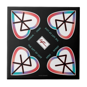 Das Geschenk der Liebe Bindrune Fliese