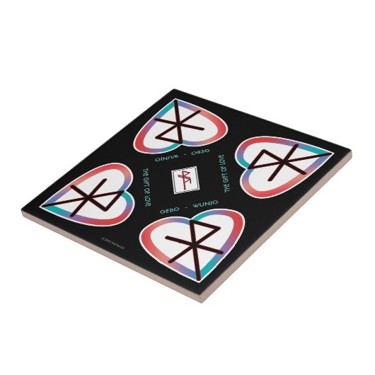 Das Geschenk der Liebe Bindrune Fliese (Seite)