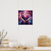 Das Geschenk der Liebe (Galaxy) Poster (Küche)