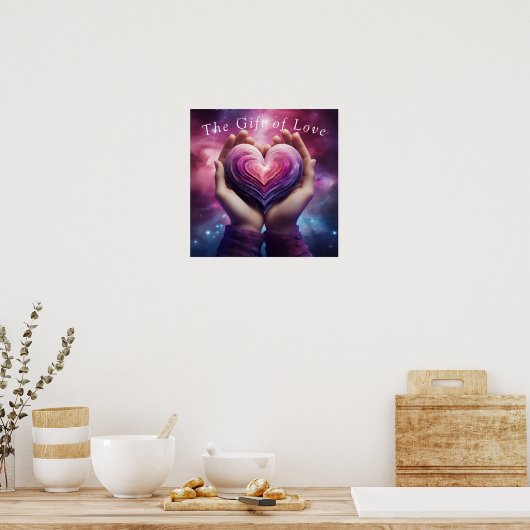 Das Geschenk der Liebe (Galaxy) Poster (Küche)