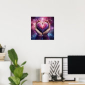 Das Geschenk der Liebe (Galaxy) Poster (Heimbüro)