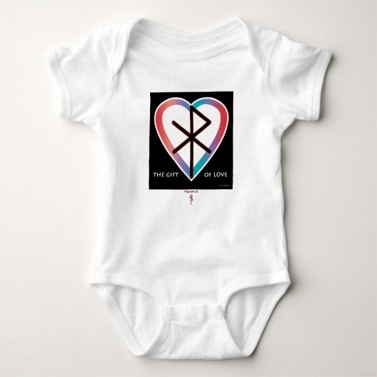 Das Geschenk der Liebe #RuneKids Baby Strampler (Vorderseite)