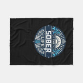 Das Geschenk der Sobriety Fleecedecke (Vorderseite (Horizontal))