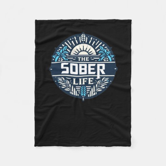 Das Geschenk der Sobriety Fleecedecke (Vorderseite)