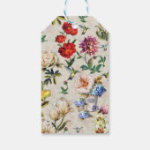 Das Geschenk der Viktorianischen Ära mit floralen Geschenkanhänger (Rückseite)