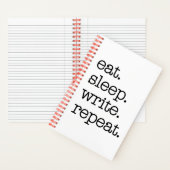 Das Geschenk des Autors im Writer-Journal Notizblock (Innen)