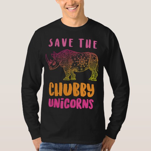 Das Geschenk des Besitzers von Chubby Unicorns ger T-Shirt (Vorderseite)