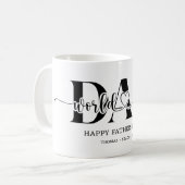 Das Geschenk des besten Vaters der Welt Kaffeetasse (Vorderseite Links)