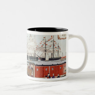 Das Geschenk des Flottenadmiral-Perrys einer Zweifarbige Tasse