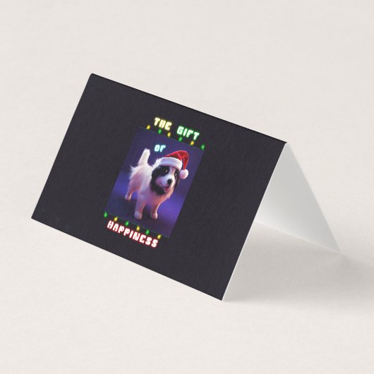 Das Geschenk des Glücks Welpe 25. Dezember Weihnac (Vorderseite)